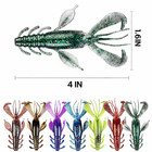 2 Pack Crawfish Soft Bait 4pcs pack  8 Total  4in Bass Fishing Lure