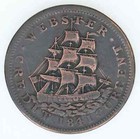 1841 United States Hard Times Token Van Buren Webster Credit Currency