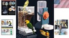 Large Capacity Bird Feeder And Water Dispenser - Easy Installation For Parakeets