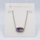 Kendra Scott Elisa Silver Pendant Necklace In Watercolor Illusion