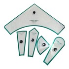 Tempting Templates Dresden Plate   Fan Template 5pc Set Rounded   Pointed