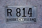 1947 Rhode Island License Plate
