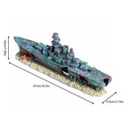 Aquarium Decoration Sunken Ship Battleship Ornament Fish Tank Shipwreck Decor Us