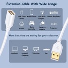 Usb Extension Cable White  2-pack 2 0 6ft 2m Usb Type A Male To A Female Exte   