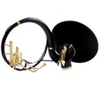 Bb Flat Black Sousaphone Tuba  With Gig Bag mouthpiece Bb Big Bell 24 
