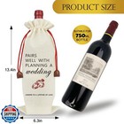 Raisingwell Wedding Wine Bag Engagement Gifts For New Couples  Mr And Mrs Mar