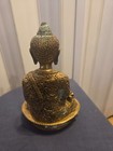 Vintage 20th C Tibetan Gilt Bronze Medicine Buddha Statue Double Vajra