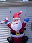 6 Ft Christmas Inflatables Santa Claus Waterproof 6  Lighted  Blow I8m2