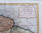 1806 Delamarche Vaugondy Antique Map South America Amazon Peru Brazil Colored