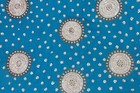 Vintage Heavy Saree Georgette Used 5 Yard Craft Hand Beaded Sari Fabric 1755