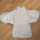 Halo Fleece Sleepsack Swaddle Wearable Blanket Gray Stars Small 3-6 Months