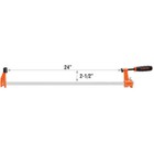 Jorgensen 2-pack 24-inch Steel Bar Clamp Set With 600 Lbs Load Limit Medium Duty
