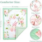 4-piece Crib Bedding Set  Baby Girl Crib Bedding Set Butterflies Floral Nursery