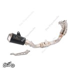 Exhaust System For Yamaha Mt-09 Fz09 2020-2023 Front Link Pipe Black Muffler Tip