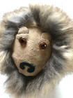 Unusual Rabbit Fur Lion Figure Made In Poland
