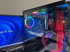Gaming Pc Desktop Computer Intel  curved Monitor  Mouse Keyboard  Windows 11 Pro
