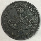 1958 Bank Of Upper Canada Half Penny Token Extremely Fine Coin Corrosion 17943