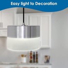 Instant Lumidrum Pendant Light Conversion Kit 5cct Selectable Colors  Chrome