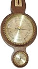 Vintage Taylor Mahogany Temperature Compensated Barometer Thermometer