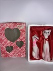 Vintage Long Neck Cats Ceramic In Original Box Set 2 Please Read