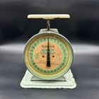 Vintage Hanson Baby Scale Mid Century Nursery Decor 50s Metal Weight Scale As Is