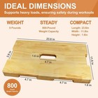 Wood Resistance Band Foot Plate Wooden Exercise Platform Fitness Board Home Gym