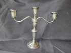 Pair Sterling 3 Arm Candelabras  Strawbridge And Clothier