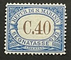 Travelstamps  San Marino Stamps Scott  j25  C 40  Mint Original Gum Moglh