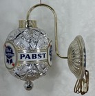 Vintage Pabst Blue Ribbon Beer Chrome Ball Wall Sconce With Rotating Motion