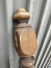 C1880 Vintage Heart Pine Newel Post Stair Bannister Victorian 66 5    High X 4 75   
