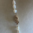 Vintage Freshwater Necklace Rice Pearl  18    - 14k Gold Clasp - Single Strand 