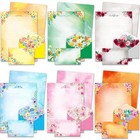 Anzon Mories 72 Pieces Cute Stationary Writing Paper And Envelope Set  2 Sides C