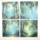 Summer Forest Paper Sheets Junk Journal Collage Scrapbooking