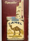 Vintage Camel Cigarettes  have A Real Cigarette  Metal Wall Thermometer  works 