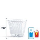 Premium Disposable Plastic Cups  Clear  9 Oz  50 Count