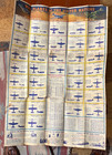 War Planes   Air Lanes Silhouettes Milages Wwii Sunoco Foldout Brochure 1944