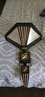 Vintage Pair Set Of 2 Wall Sconces Mid Century Metal And Wood 22  Height 18  W