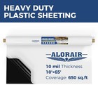 Alorair 10mil 10 x65  Crawl Space Vapor Barrier Film Drop Cloth Cover Sheeting