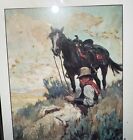 Vintage Antioch Bookplates Cowboy With Horse 30 In Unopened Box