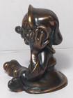Vtg Pre  86 Disney Brass Dopey Figurine From Snow White   Seven Dwarfs Rare Find