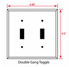 Lhasa Apso Art Printed On A Double Toggle Light Switch Plate Made In Usa