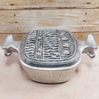 Vintage 1982 Don Drumm Studios Cast Aluminum 2-3 4 Liters Casserole Dish W  Lid
