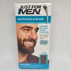 Just For Men Mustache   Beard Brush-in Hair Color Gel Dark Brown M-45