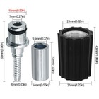 High Pressure Washer Hose Repair Kit  Washers 15 Inches  Silver Black 