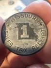 Vintage Missouri Sales Tax Receipt Sales Tax Token 1 Mil Lot Of 21 Tokens