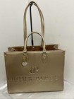 Bomb Party Gold Bp Embossed Large Tote Diamond Charm