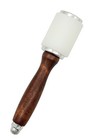 Leathercraft Wooden Handle Nylon Hammer - Wood Leather Carving Hammer Mallet 