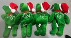 Salvino s Mlb Bamm Beanos 1998 Holiday Baseball Player Set Of 4 Christmas Bears