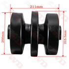 Triple Flange Roller Bottom Roller For Kubota Svl65 Svl75 Svl90 Svl97 6pcs