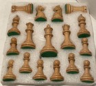 Hardwood Chessboard With Pieces Uscf world Tournament Size Artisan 21 In X 21 In